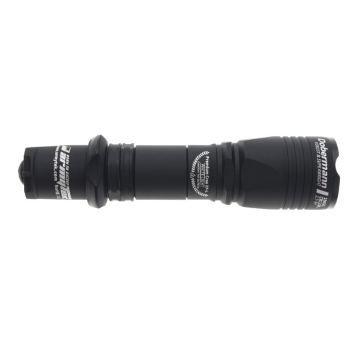 Поисковый тактический фонарь Armytek Dobermann Black XP-L HI Warm (F02003BW)