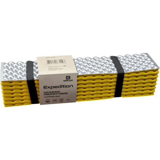 Коврик кемпинговый, каремат Base Camp Expedition IXPE, 185x55x1.5см, Yellow (BCP 20312)