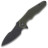 Нож Hightron Mini Ventura, D2, G10, зеленый, черный stonewash клинок