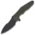 Нож Hightron Mini Ventura, D2, G10, зеленый, черный stonewash клинок