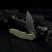 Нож Hightron Mini Ventura, D2, G10, зеленый, черный stonewash клинок