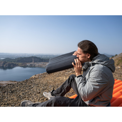 Надувная подушка анатомическая Flextail Zero Pillow, серая