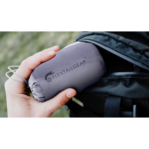 Надувная подушка анатомическая Flextail Zero Pillow, серая