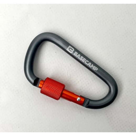 Карабин алюминиевый сервисный Base Camp Delta 8 Screw Set, Grey (BCP 61116)