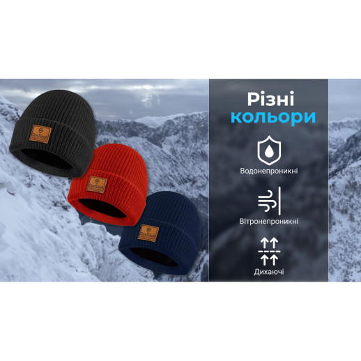Шапка водонепроницаемая Dexshell Watch Beanie красный