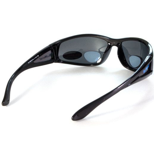 Очки BluWater Bifocal-3 (1.5) Polarized (gray) черная бифокальная линза с диоптриями
