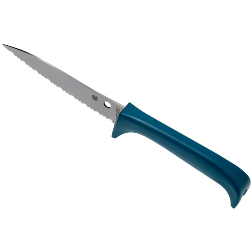 Нож Spyderco Counter Puppy, серрейтор blue (K20SBL)