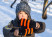 Водонепроницаемые детские варежки Dexshell Children mitten, оранжевые DG536 STR L