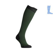 Компрессионные гольфы защитные демисезонные Protector LongDry PRO черно-зеленые S 36-39