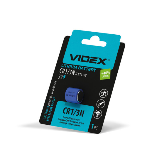 Батарейка литиевая Videx CR1/3N 1шт