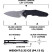 Нож Hightron Mini Ventura, D2, G10, черный, стальной stonewash клинок