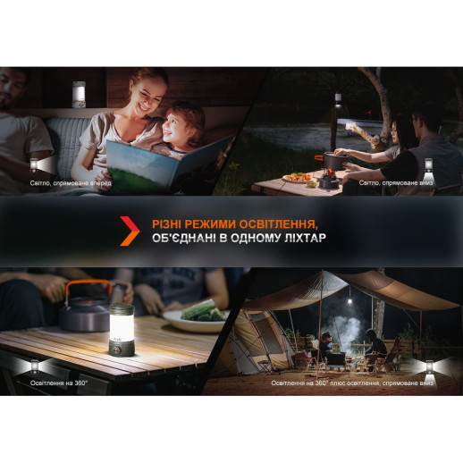 Фонарь кемпинговый Fenix CL26R Pro, мраморный белый