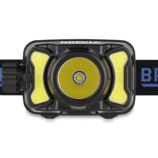 Фонарь налобный BREVIA 600Lm, 3W CREE XPG+COB, 1200mAh/3xAAA, White/Red (14450ERBX1)
