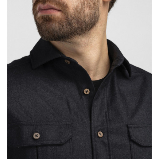 Рубашка муж. Aclima ReBorn 215 Woolshirt M's Dark Grey Melange M