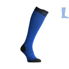 Компрессионные гольфы защитные демисезонные Protector LongDry PRO черно-синие L 44-47