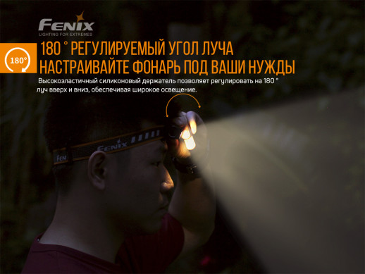 Налобный фонарь Fenix HM23 (витринный образец фонарь c креплением без резинки)