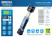 Телескопическая инспекционная лампа Brevia LED 3W COB+1W LED 300lm 2000mAh, Type-C 11340