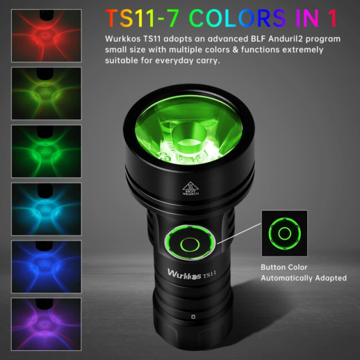Фонарь Wurkkos TS11 USB-C Rechargeable 18650 LED SFT40