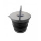 Ведро складное с крышкой Summit Pop Bucket With Lid Black/Grey 5 л