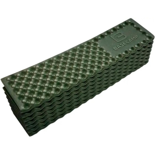 Коврик кемпинговый, каремат BaseCamp Legion NEW XPE, 185х55х1,5 см, Olive Green (BCP 20101)