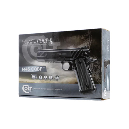 Пневматический пистолет Umarex Colt M45 CQBP BLACK Blowback кал.4,5мм