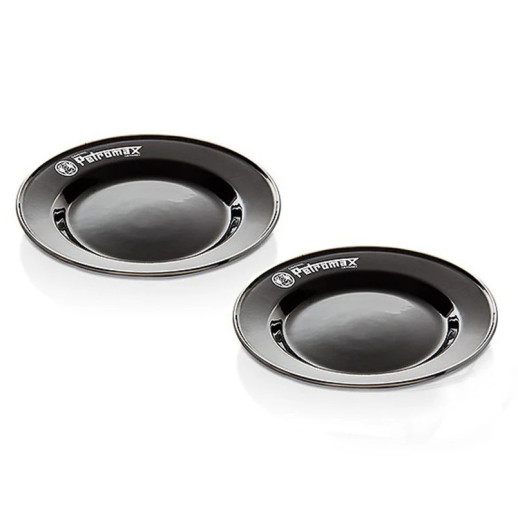 Набор тарелок эмалированных Petromax Enamel Plates 26 см Черный (2 шт)