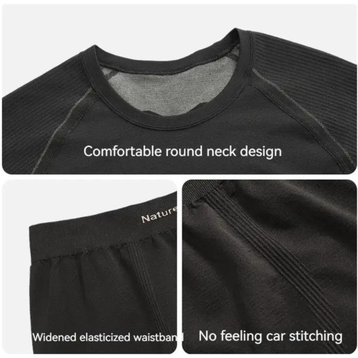 Комплект термобелья мужского Naturehike CYY2342GC010, демисезон, размер XXL, графит