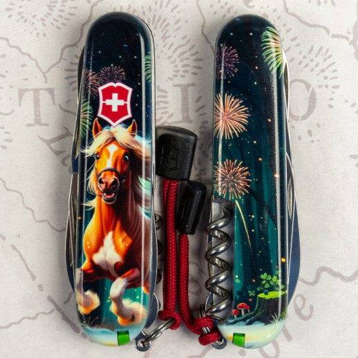 Складной нож Victorinox CLIMBER ZODIAC Лошадь-победитель 1.3703.3.Z5300pk