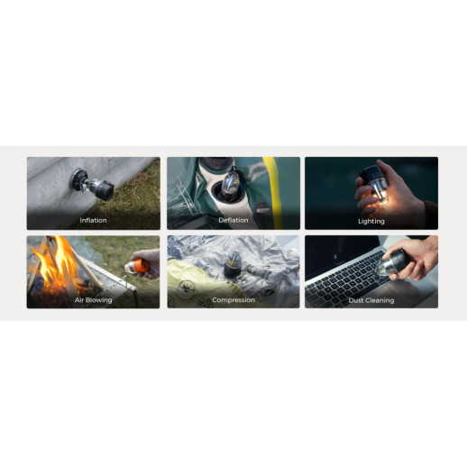 Насос-фонарь кемпинговый Flextail Max Pump 3, белый
