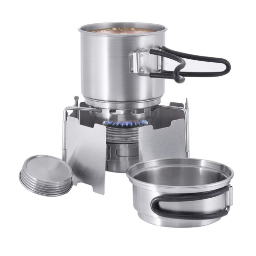 Спиртовая горелка Tatonka Alcohol Burner Set, Silver (TAT 4133.000)