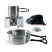 Спиртовая горелка Tatonka Alcohol Burner Set, Silver (TAT 4133.000)