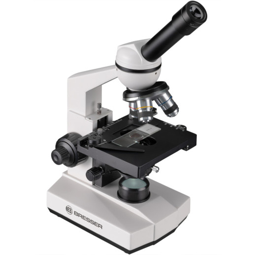 Микроскоп Bresser Erudit Basic Mono 40x-400x с адаптером для смартфона + кейс (5102100) (922745)
