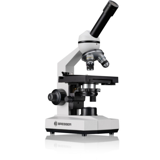 Микроскоп Bresser Erudit Basic Mono 40x-400x с адаптером для смартфона + кейс (5102100) (922745)