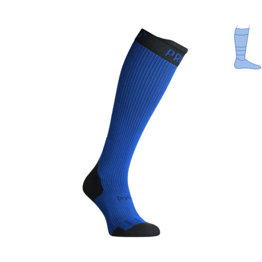 Компрессионные гольфы защитные демисезонные Protector LongDry PRO черно-синие M 40-43