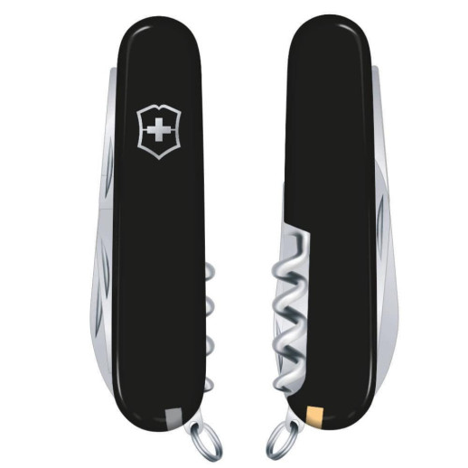 Нож Victorinox Sportsman 84мм/13функ/черный
