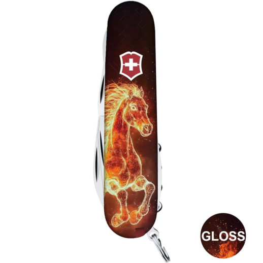 Складной нож Victorinox CLIMBER ZODIAC Огненная лошадь 1.3703.Z5210pk