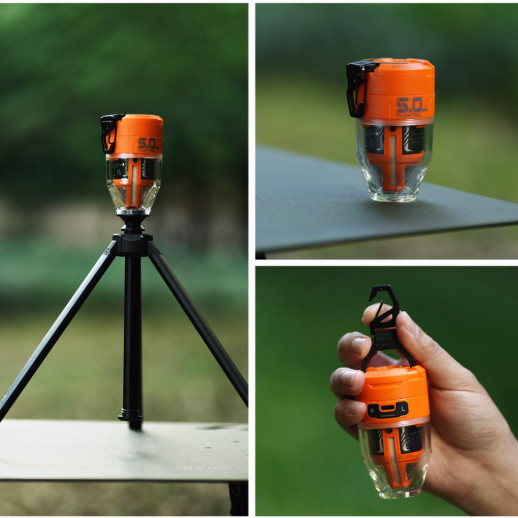 Насос-фонарь кемпинговый Flextail Max Pump 3, оранжевый