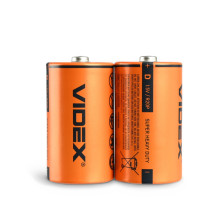 Батарейки солевые Videx R20P/D, 2шт упак