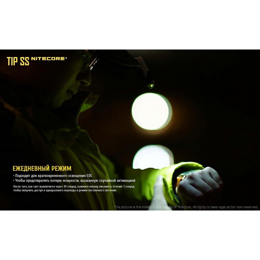 Фонарь Nitecore TIP SS, радужный 51699