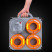 Комплект фонарей профессиональных Mactronic O-Flare (40 Lm) Amber Magnetic Recharg 12/220V (PSD0113)