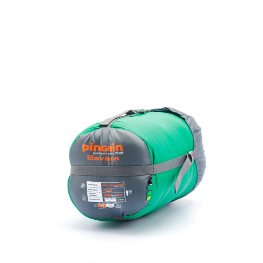 Спальный мешок Pinguin Savana (5/0°C), 195 см - Left Zip, Green (PNG 236347) 2020