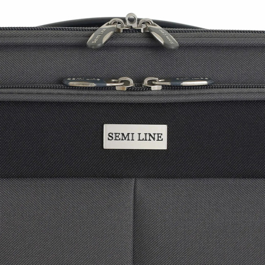 Чемодан Semi Line 28" (L) Grey/Orange Lines (T5754-3)