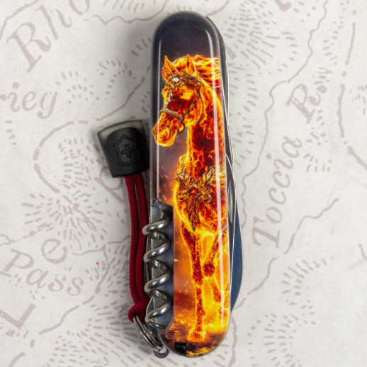 Складной нож Victorinox HUNTSMAN ZODIAC Золотой конь 1.3713.Z5220pk