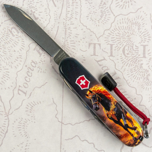 Складной нож Victorinox HUNTSMAN ZODIAC Золотой конь 1.3713.Z5220pk