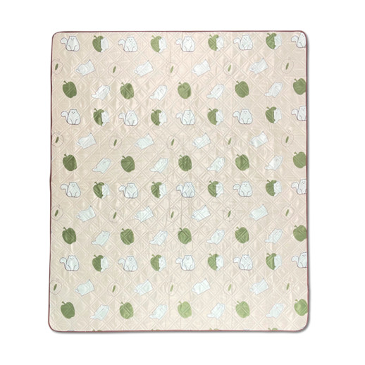 Коврик для пикника водостойкий Naturehike CNK2350WS010, 210x240 см, бежевый с принтом