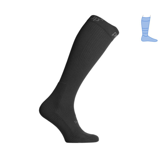 Компрессионные гольфы защитные демисезонные Protector LongDry PRO черные S 36-39