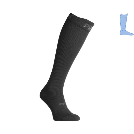 Компрессионные гольфы защитные демисезонные Protector LongDry PRO черные S 36-39