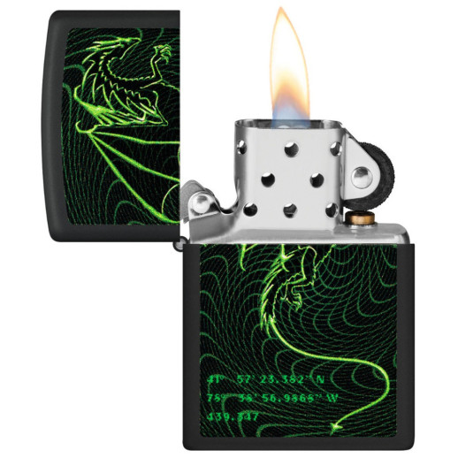 Зажигалка Zippo 218 2022PFF Cyberpunk Dragon Design 48497