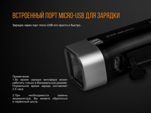 Велофара Fenix ​​BC25R (Поврежденная упаковка / ремонт драйвер)