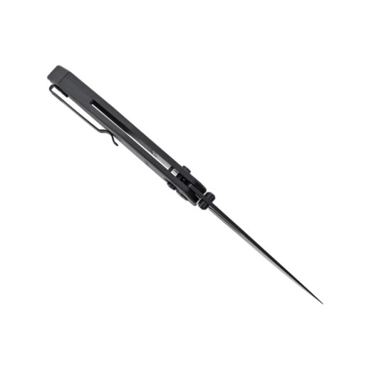 Нож Hightron Sharplyn, 14C28N, G10 + CF, черный, черный клинок